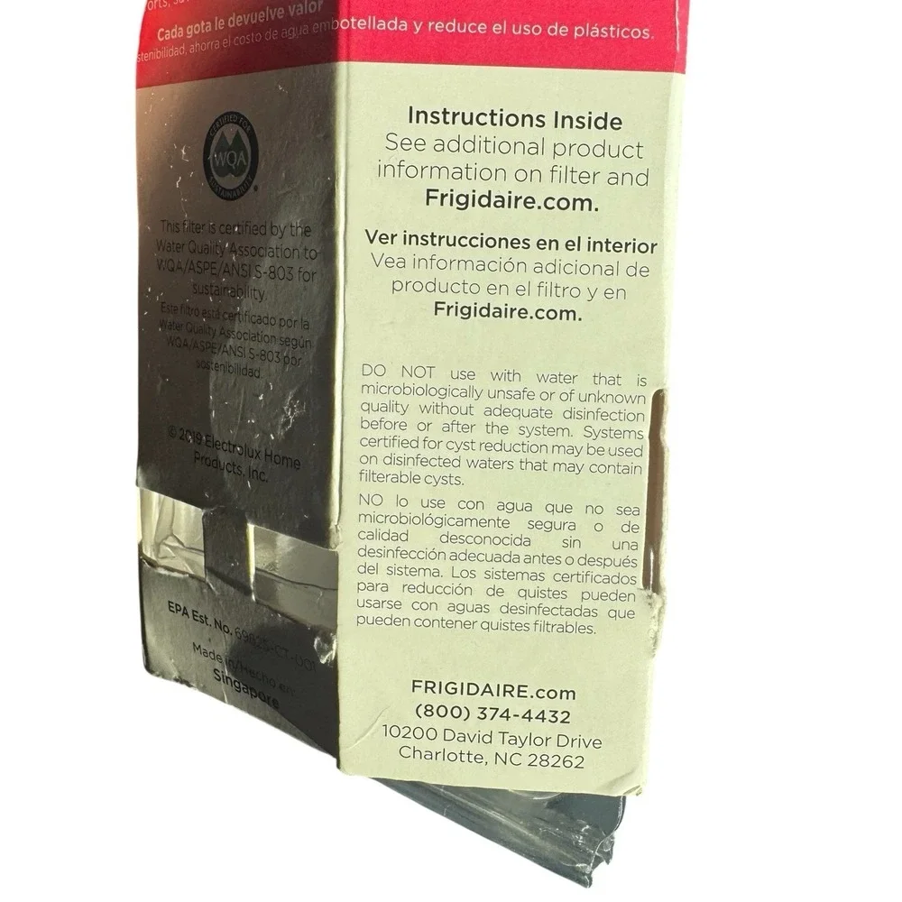 NEW‎ Frigidaire EPTWFU01 Pure Source 3 Water and Ice Refrigerator Filter NIB